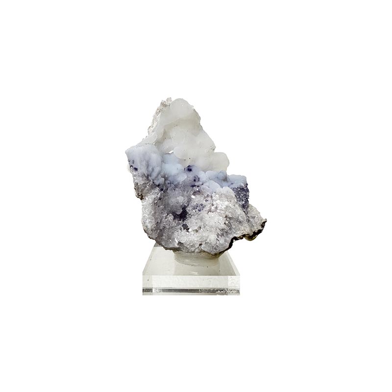 Géode de Calcédoine et Fluorite - Pièce unique - 202410_71