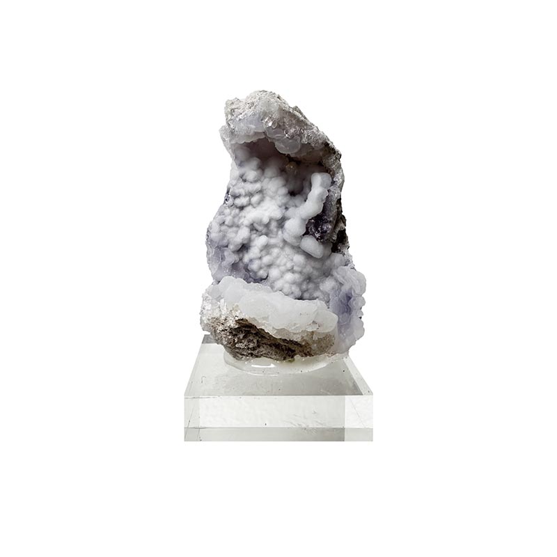 Géode de Calcédoine et Fluorite - Pièce unique - 202410_77