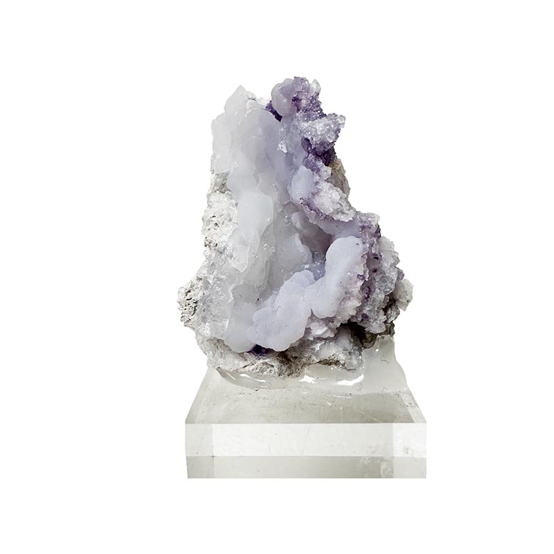 Géode de Calcédoine et Fluorite - Pièce unique - 202410_78