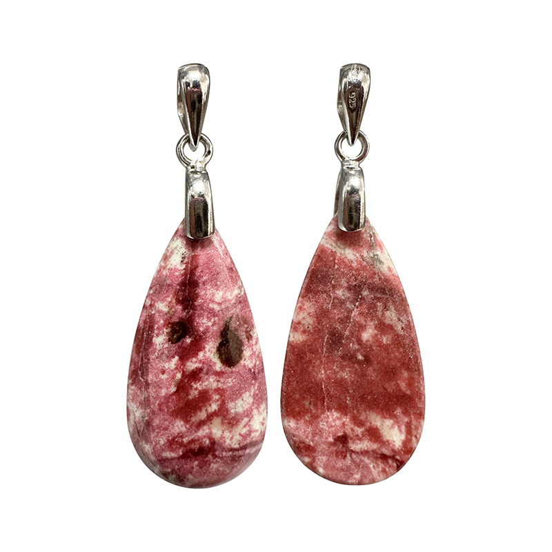 Pendentif Thulite goutte - Pièce unique - 202411_56