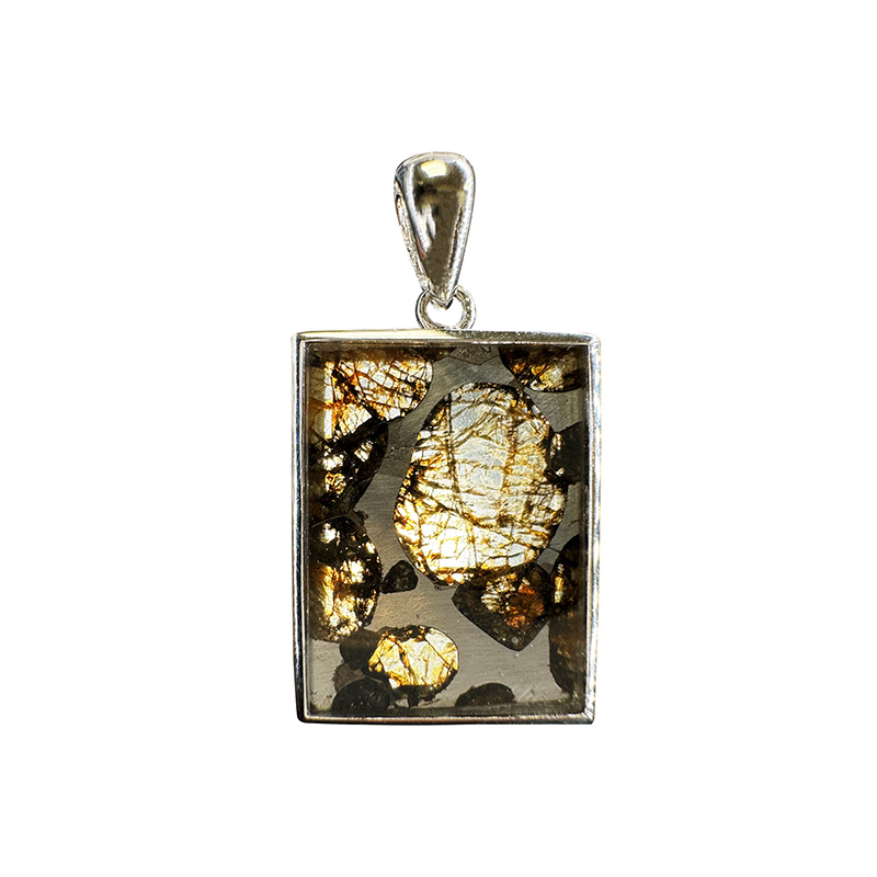 Pendentif Pallasite - Pièce unique - 202412_28