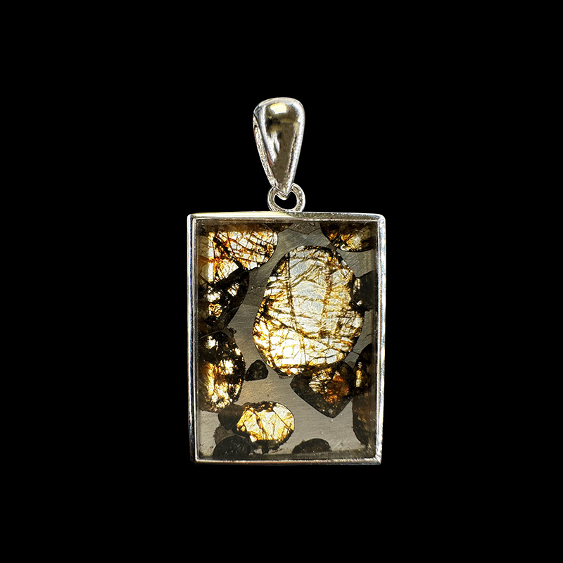 Pendentif Pallasite - Pièce unique - 202412_28