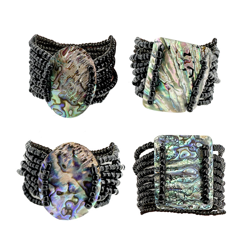 Lot de 4 bracelets PAUA SHELL