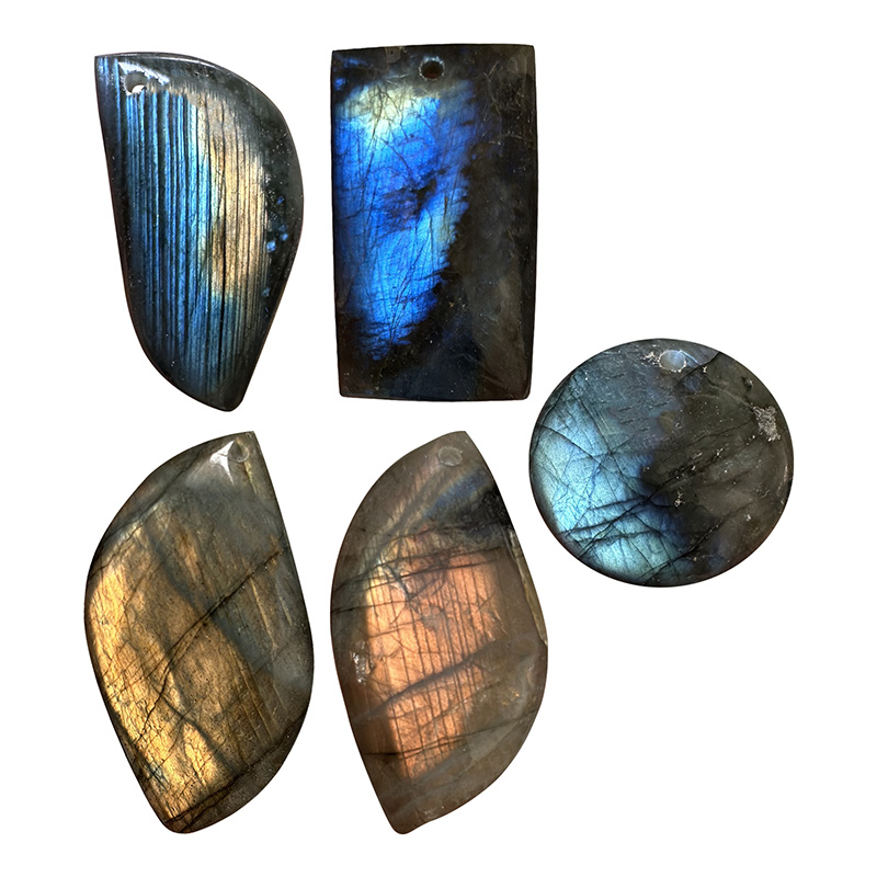 Cabochon en Labradorite extra lot de 5 pièces