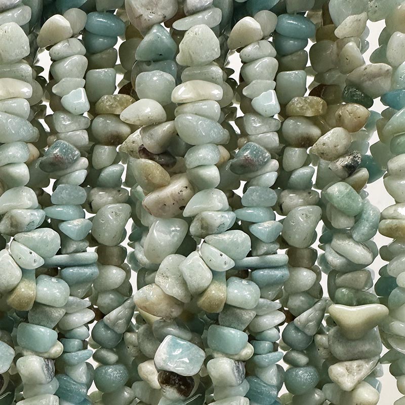 Collier baroque amazonite 90cm 10 pcs