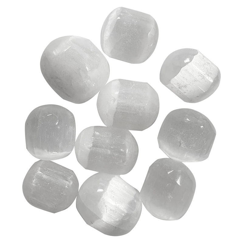 Cylindre selenite - lot de 10 pièces