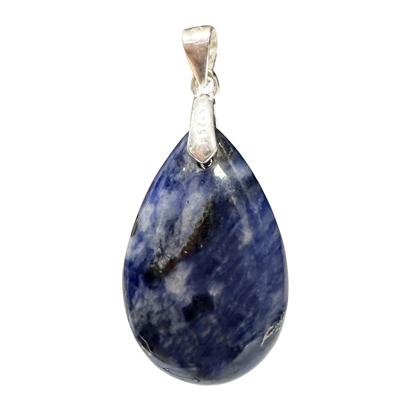 Pendentif Goutte Sodalite- Argent 0.925 - La pièce