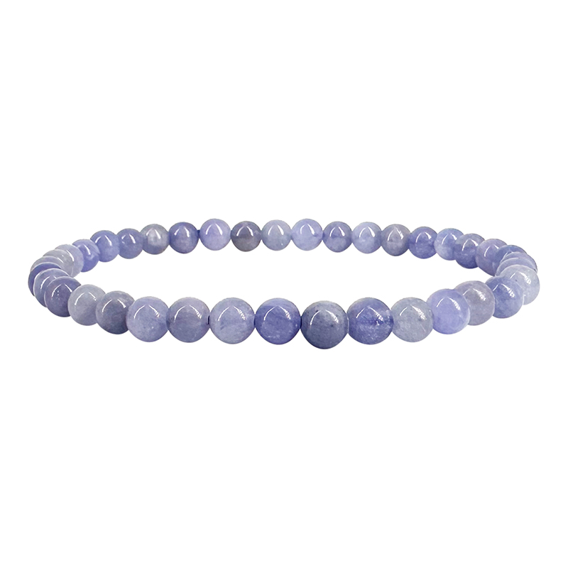 Bracelet en Tanzanite - Perles de 5 mm