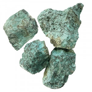 Turquoise Africaine Jaspe brute d'Afrique du sud - Le KG