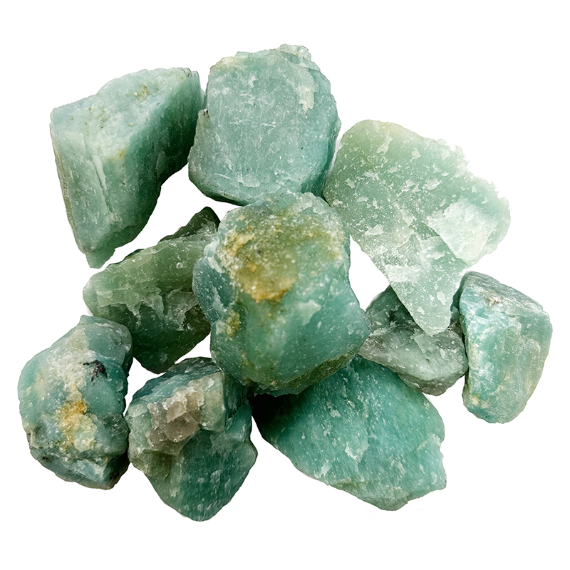 Amazonite du Brésil pierre brute - Le kg - 3 à 6 cm