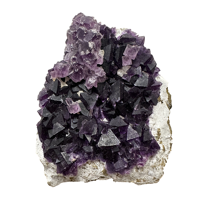 Fluorite violette octaèdrique - Pièce unique - 202408_36