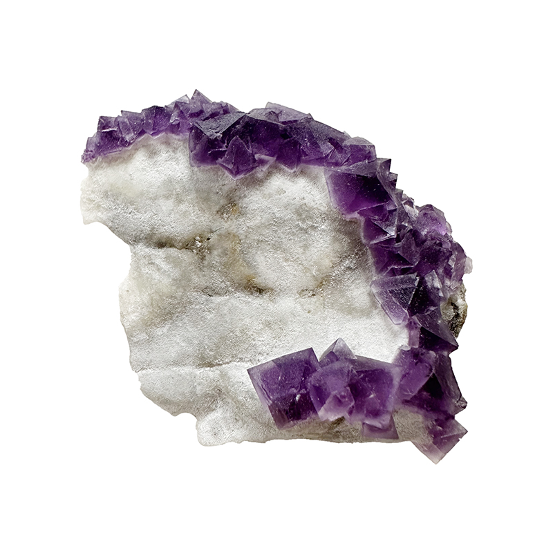 Fluorite violette octaèdrique - Pièce unique - 202408_38