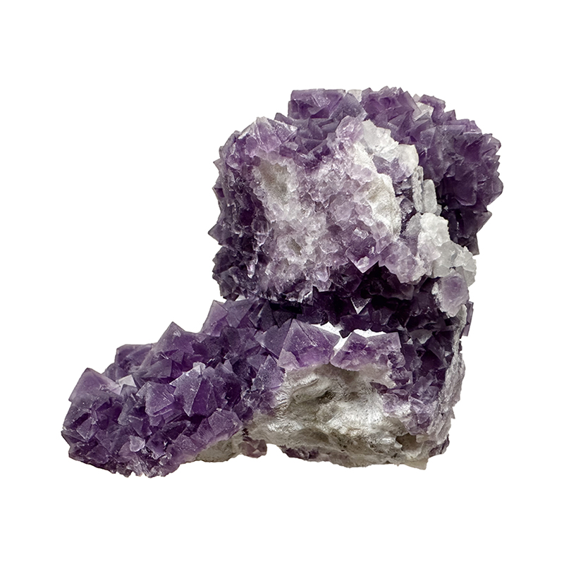 Fluorite violette octaèdrique - Pièce unique - 202408_45