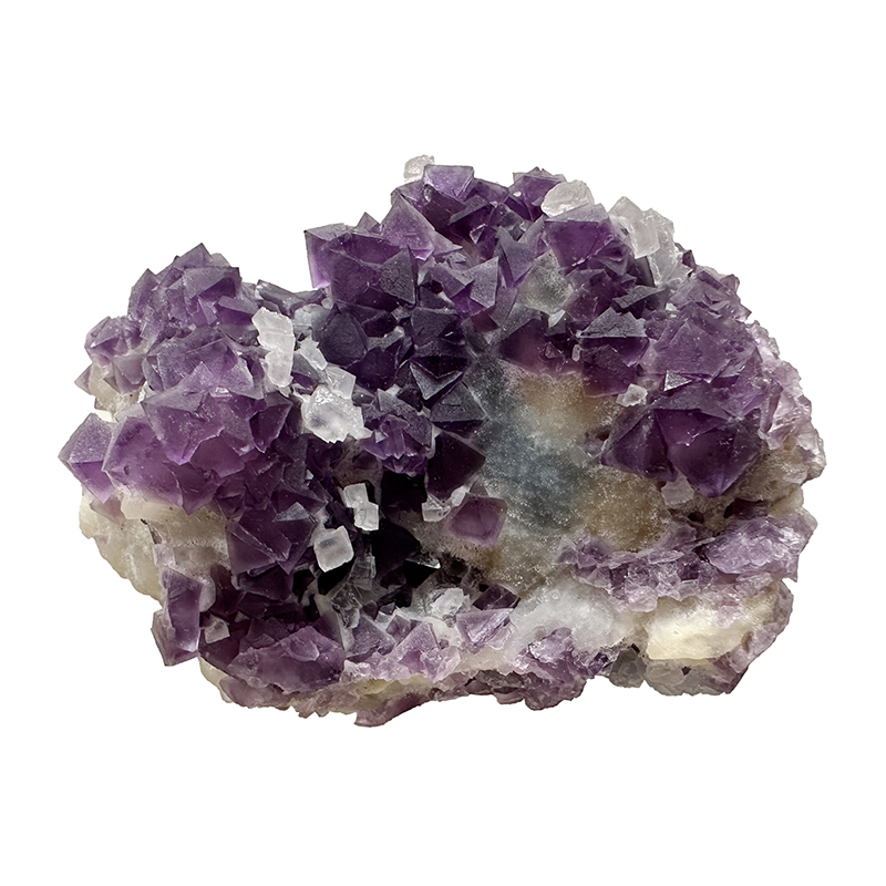 Fluorite violette octaèdrique - Pièce unique - 202408_46