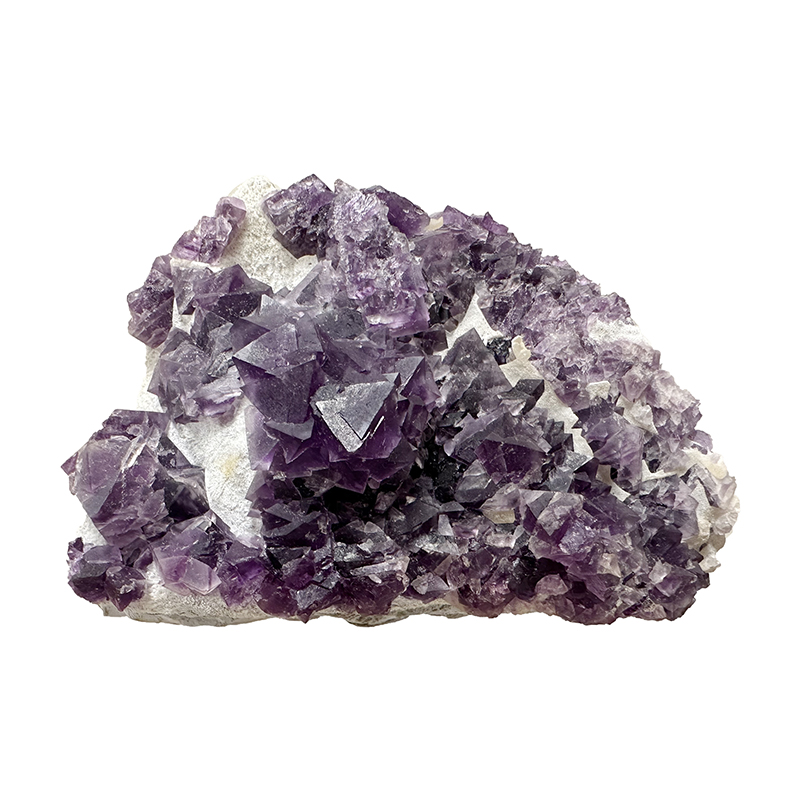 Fluorite violette octaèdrique - Pièce unique - 202408_47