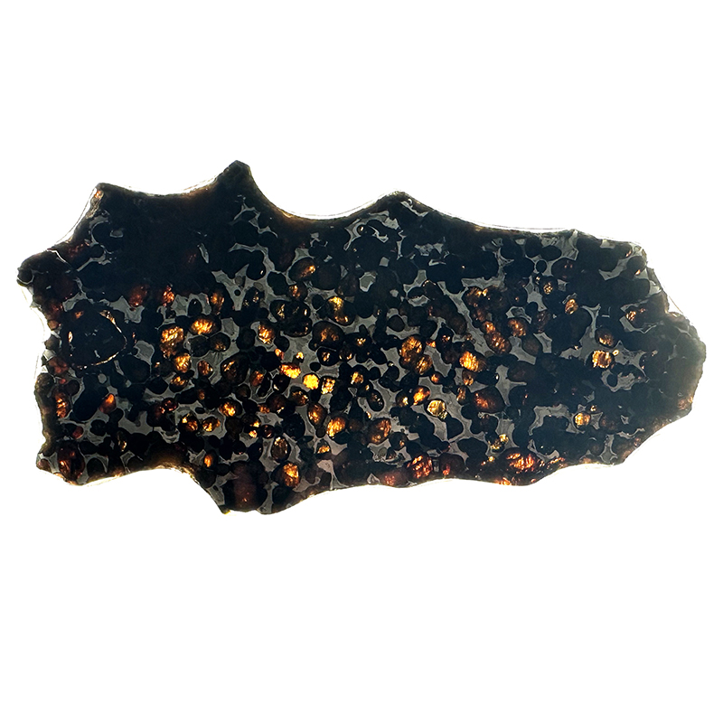 Météorite Pallasite Plaque - Pièce unique - 202501_108