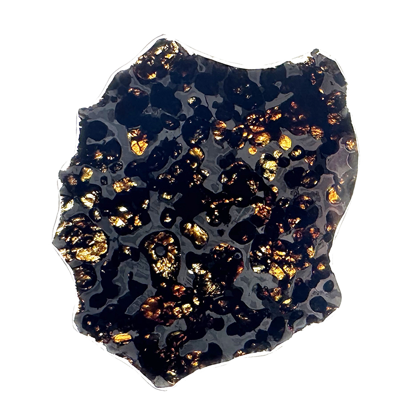 Météorite Pallasite Plaque - Pièce unique - 202501_109