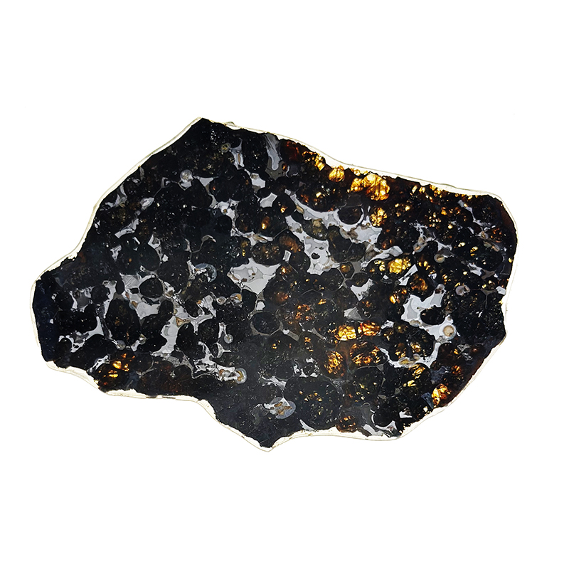 Météorite Pallasite Plaque - Pièce unique - 202501_111