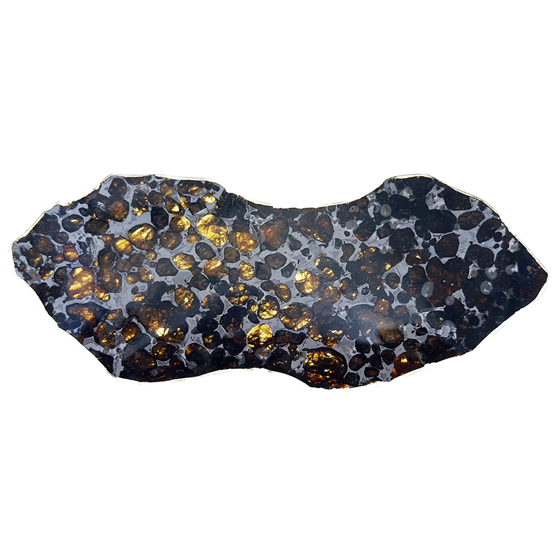 Météorite Pallasite Plaque - Pièce unique - 202501_112