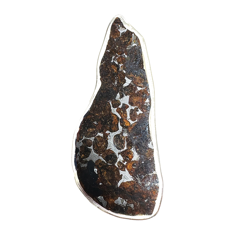 Météorite Pallasite Plaque - Pièce unique - 202501_113