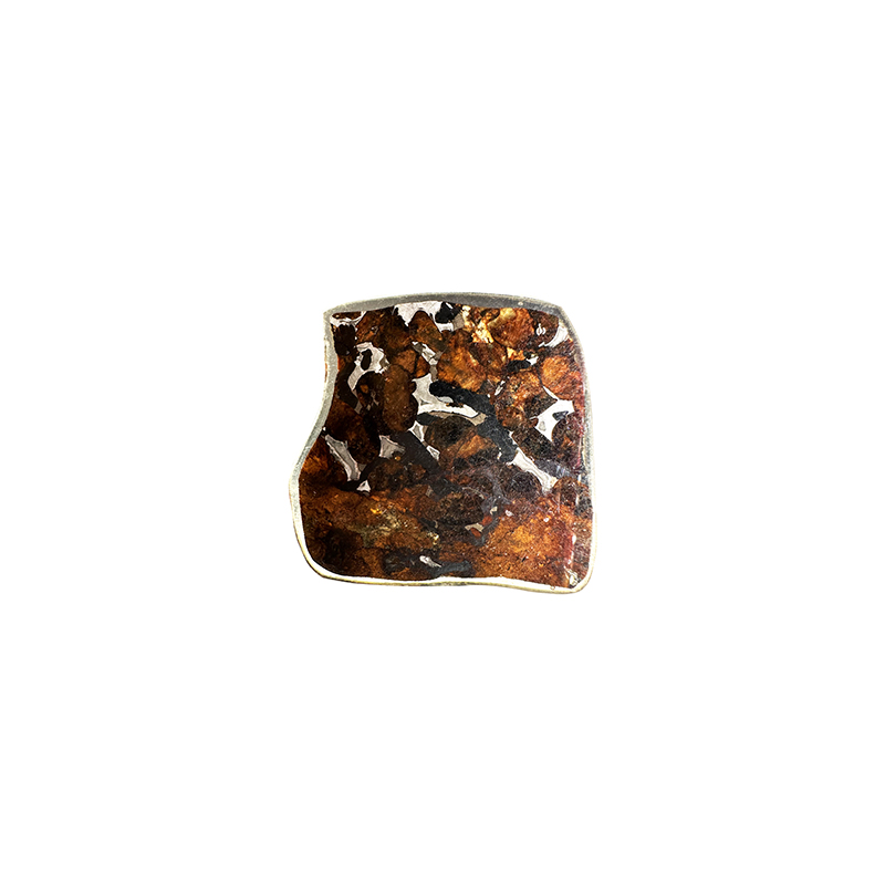 Météorite Pallasite Plaque - Pièce unique - 202501_114