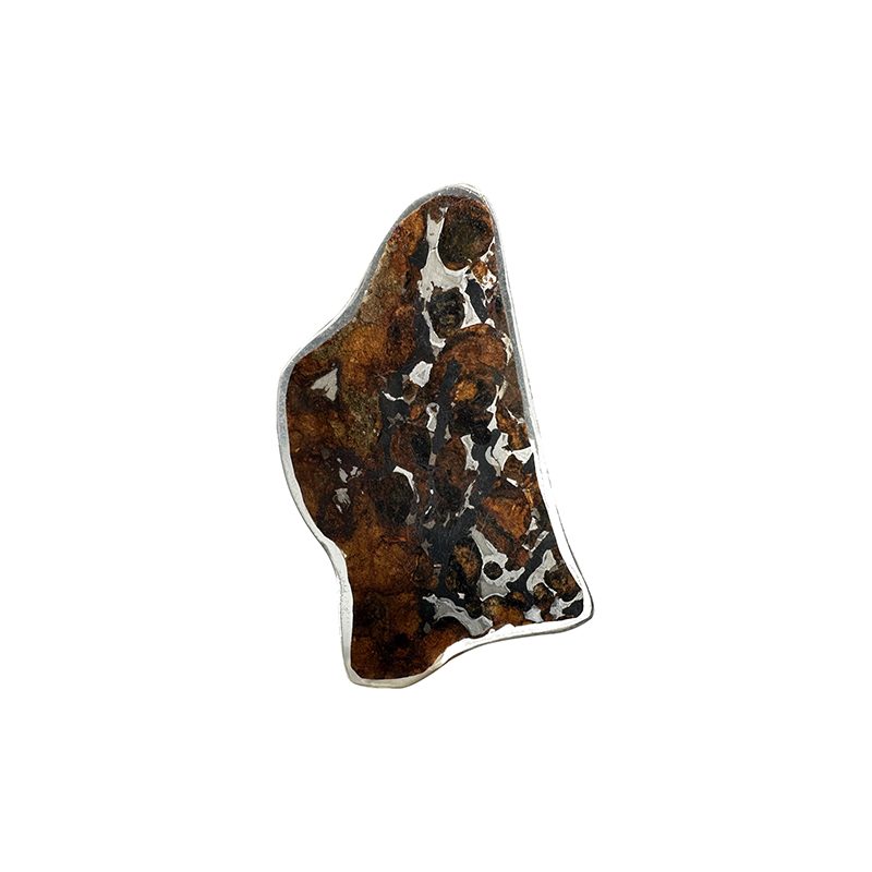 Météorite Pallasite Plaque - Pièce unique - 202501_120