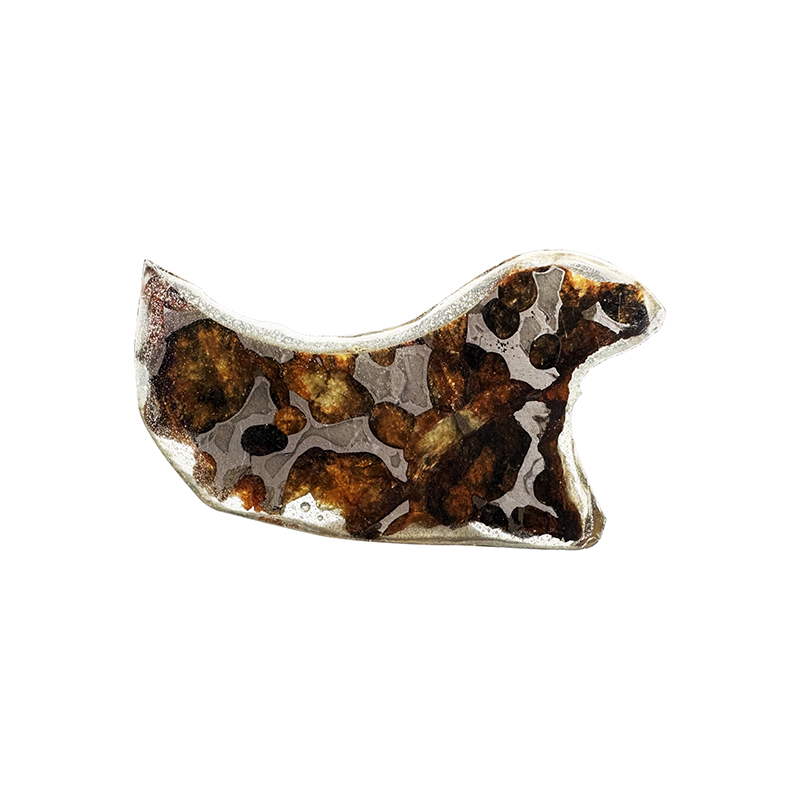 Météorite Pallasite Plaque - Pièce unique - 202501_122