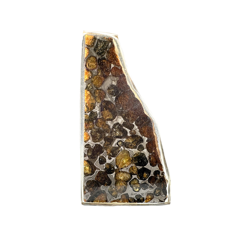 Météorite Pallasite Plaque - Pièce unique - 202501_127