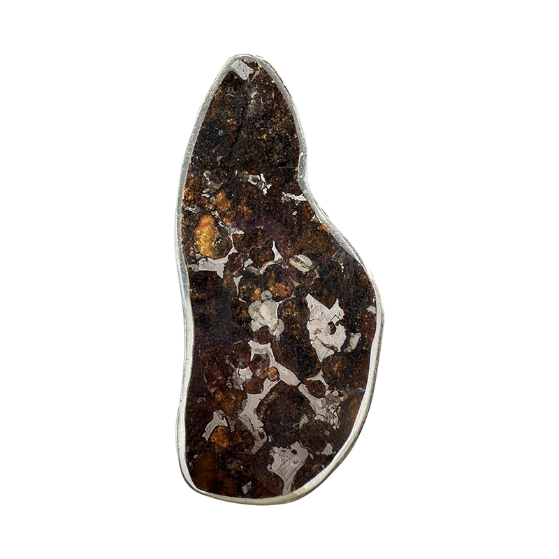 Météorite Pallasite Plaque - Pièce unique - 202501_128