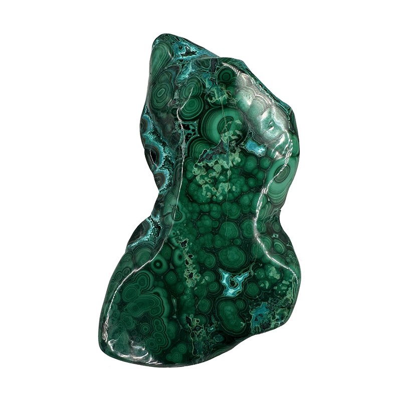 Chrysocolle et Malachite polie - Pièce unique - 202501_201