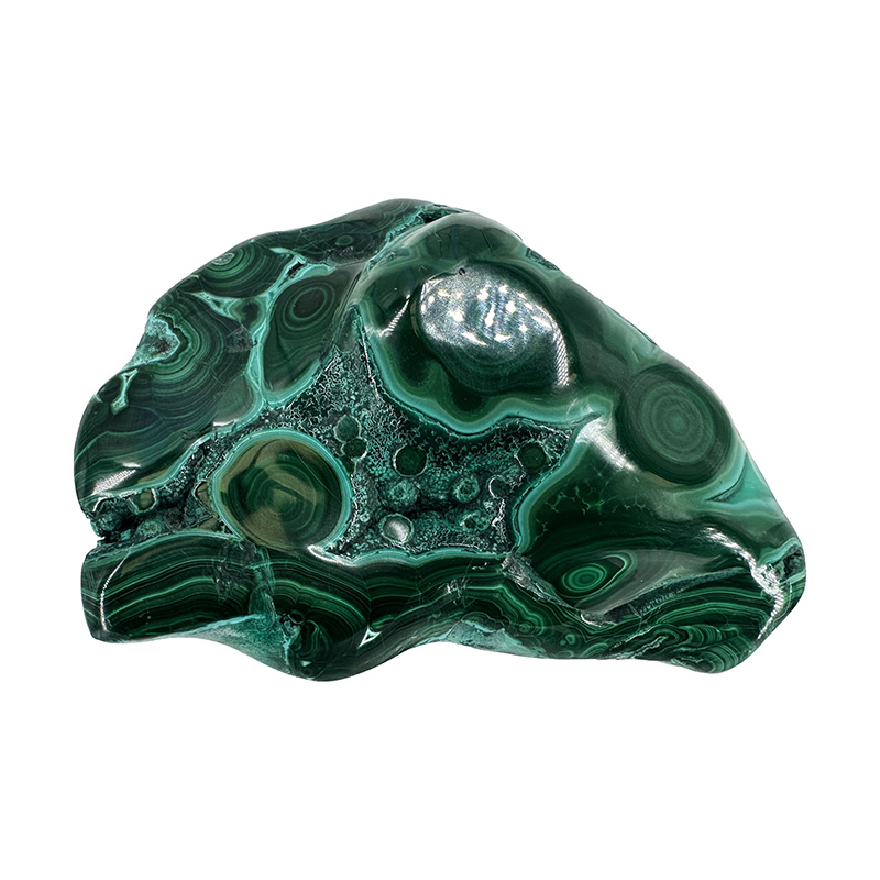 Chrysocolle et Malachite polie - Pièce unique - 202501_203