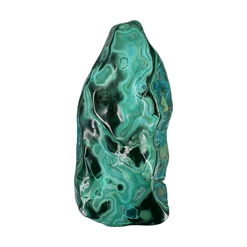 Chrysocolle et Malachite polie - Pièce unique - 202501_204