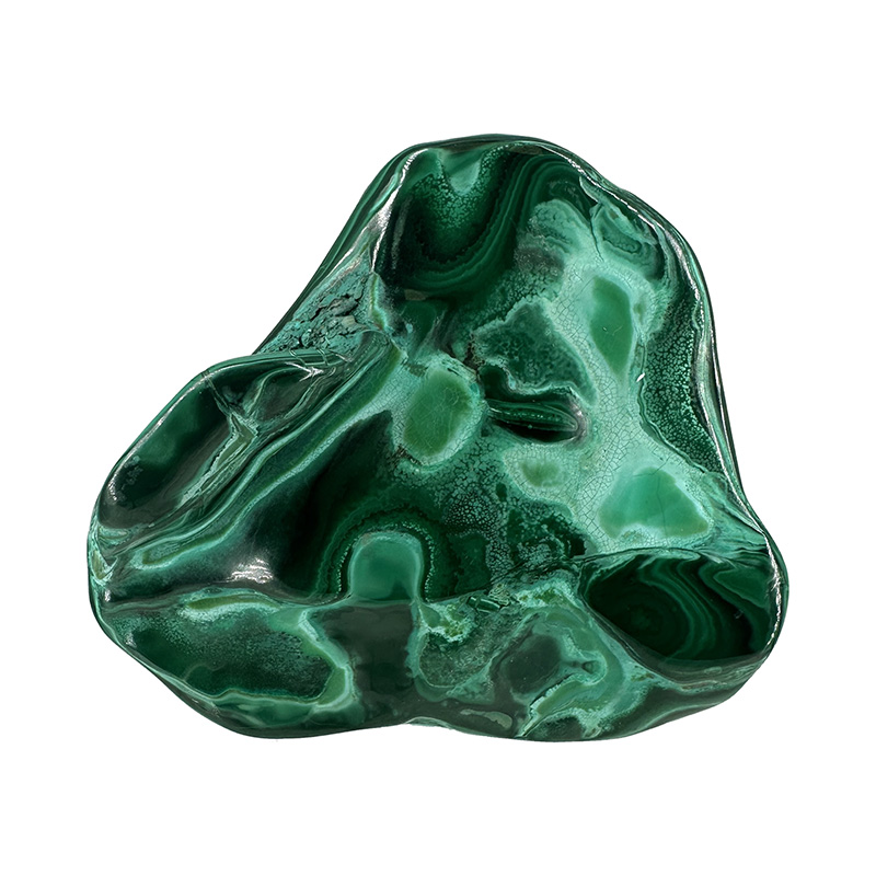 Chrysocolle et Malachite polie - Pièce unique - 202501_205