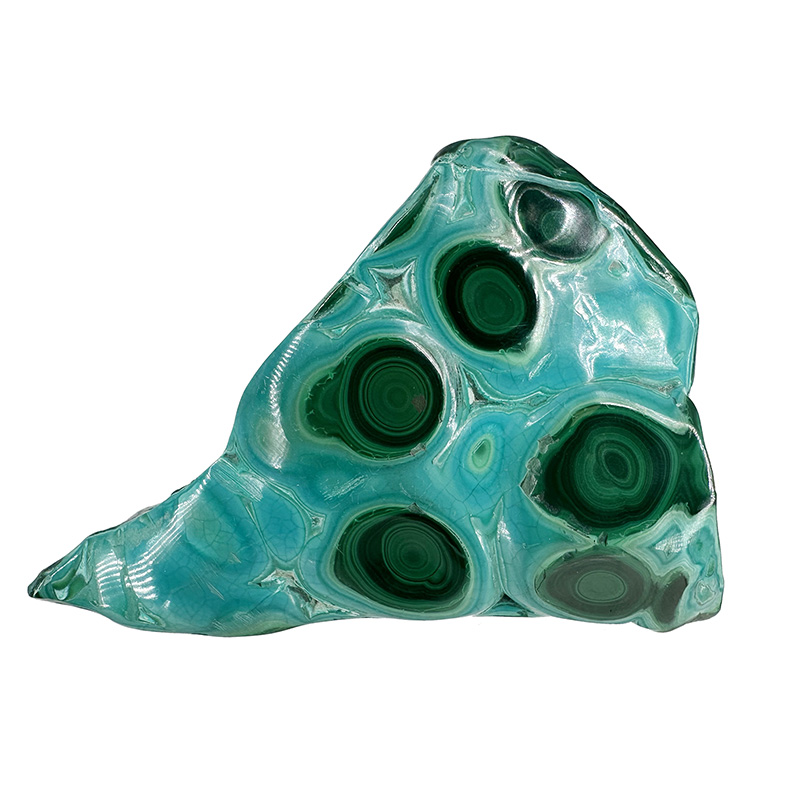 Chrysocolle et Malachite polie - Pièce unique - 202501_206