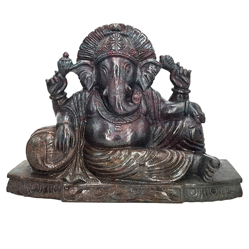 Ganesh en Rubis Cyanite - Pièce unique - 202502_104