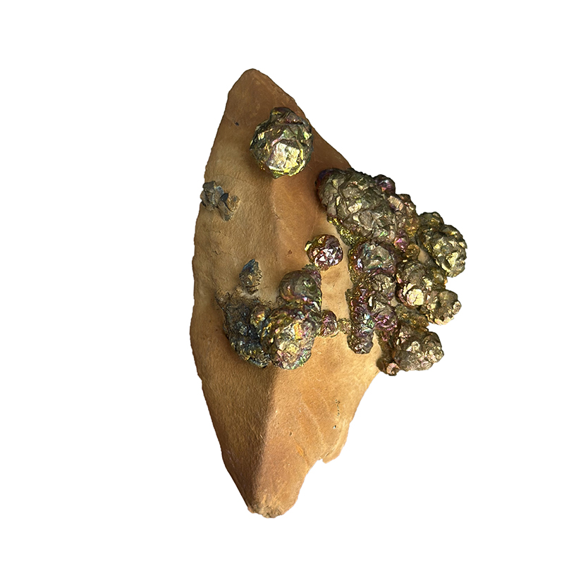 Rainbow Pyrite sur Limonite - Pièce unique - 202502_16